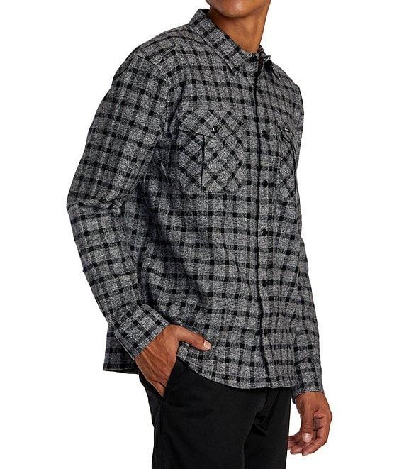RVCA Hughes Long Sleeve Plaid Flannel Shirt Product Image
