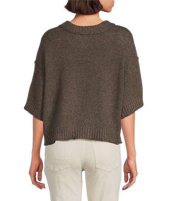 City Blues Broome Crew Neck Short Sleeve Cropped Sweater Product Image