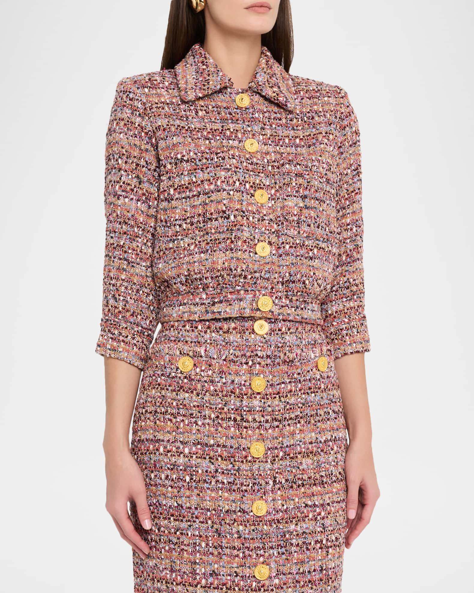 Jia Cropped Tweed Jacket Product Image