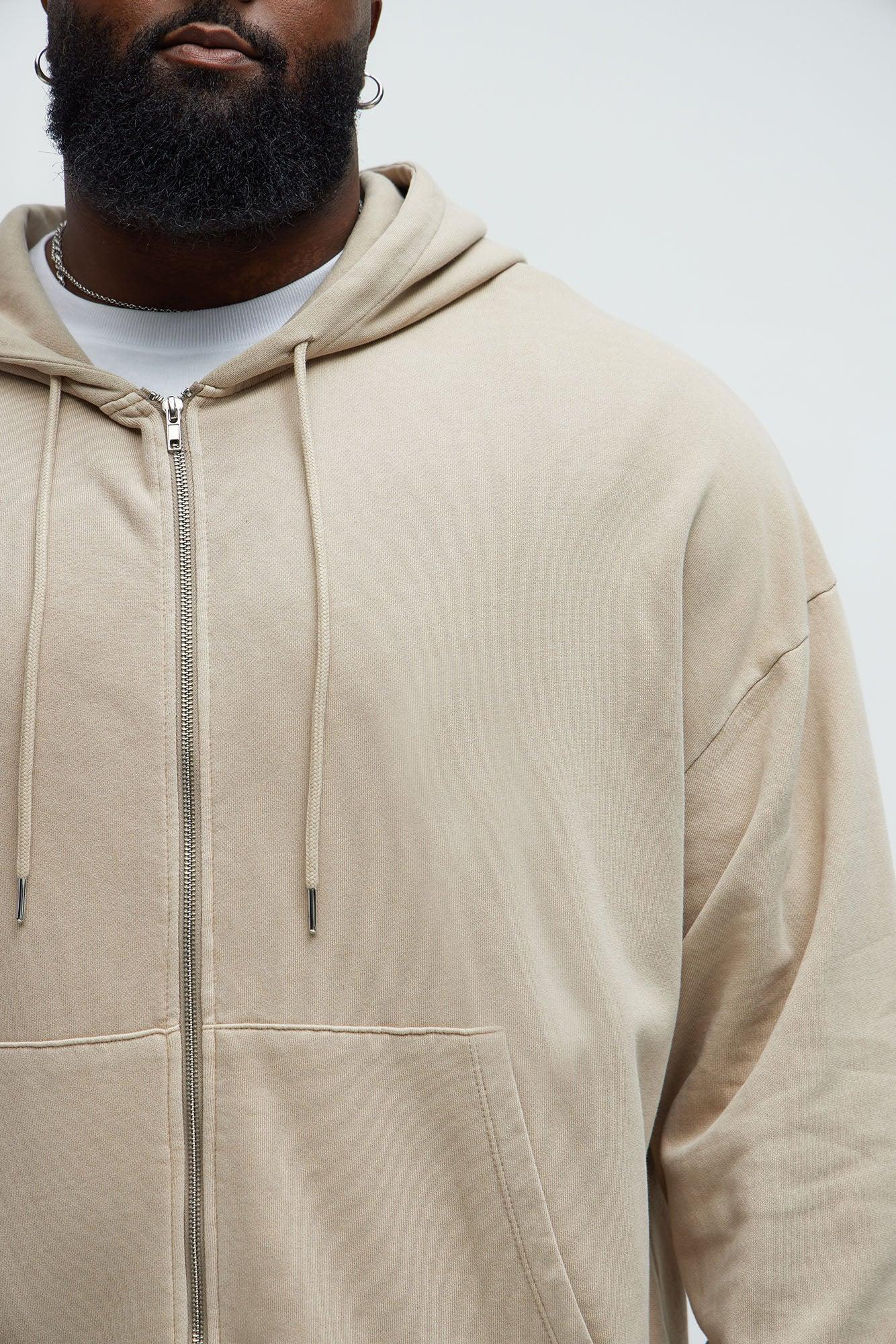 Leisure Club Zip Up Hoodie - Grey Product Image
