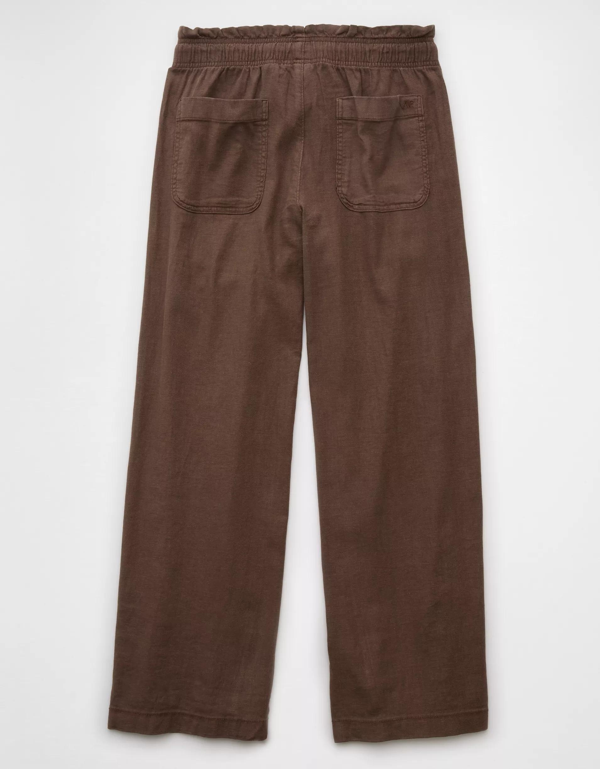 AE Dreamy Drape Linen-Blend Pull-On Pant Product Image