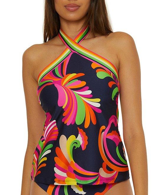 Trina Turk Pool Side Swirl Reversible Hipster Swim Bottom Product Image