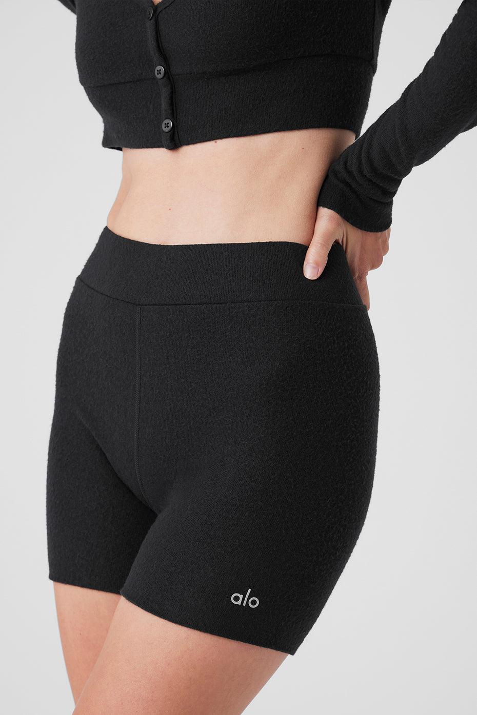 Alolux High-Waist Me Time Short - Black Product Image