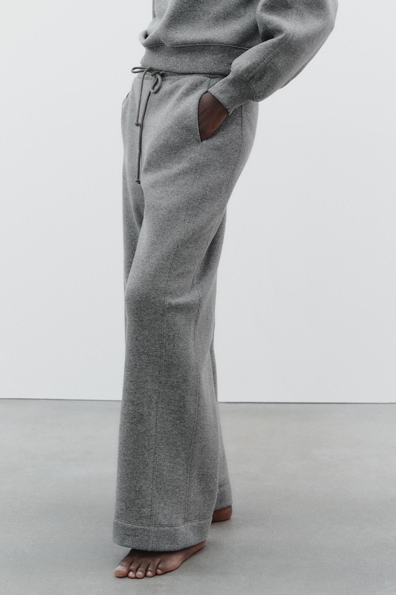 GLITTER TEXT PANTS Product Image