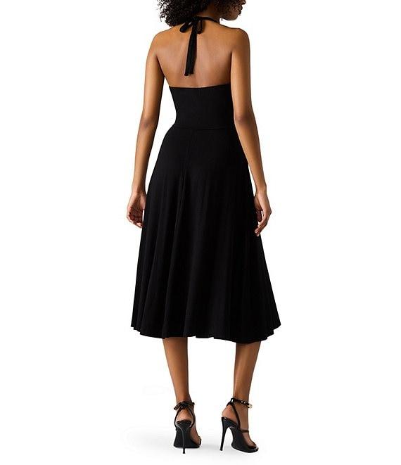 Steve Madden Hazel Halter Neck Sleeveless Midi Dress Product Image
