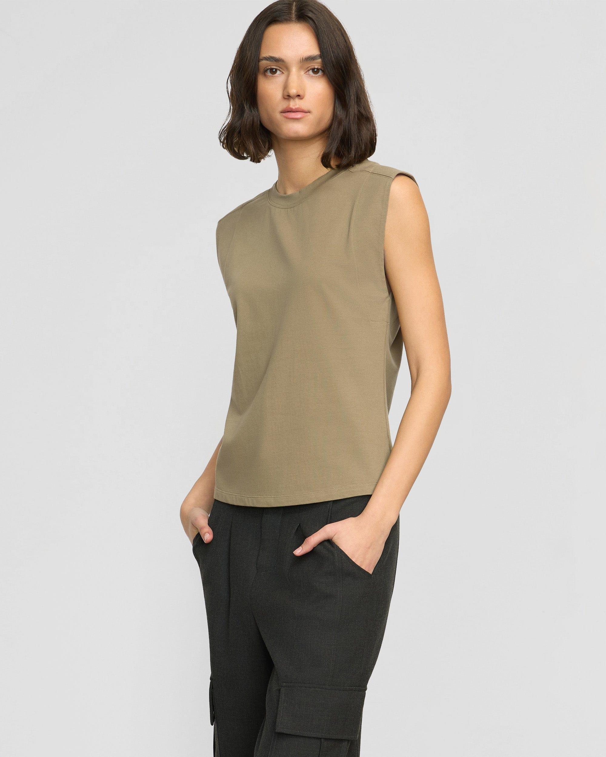 Nana Organic Cotton Structured-Shoulder Tee Product Image