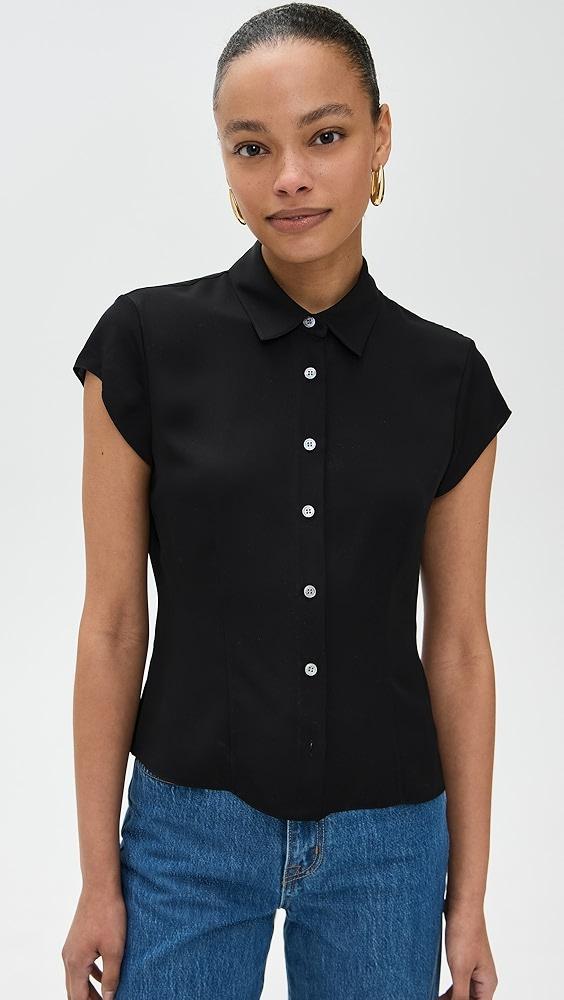 Theory Cap Sleeve Blouse | Shopbop Product Image