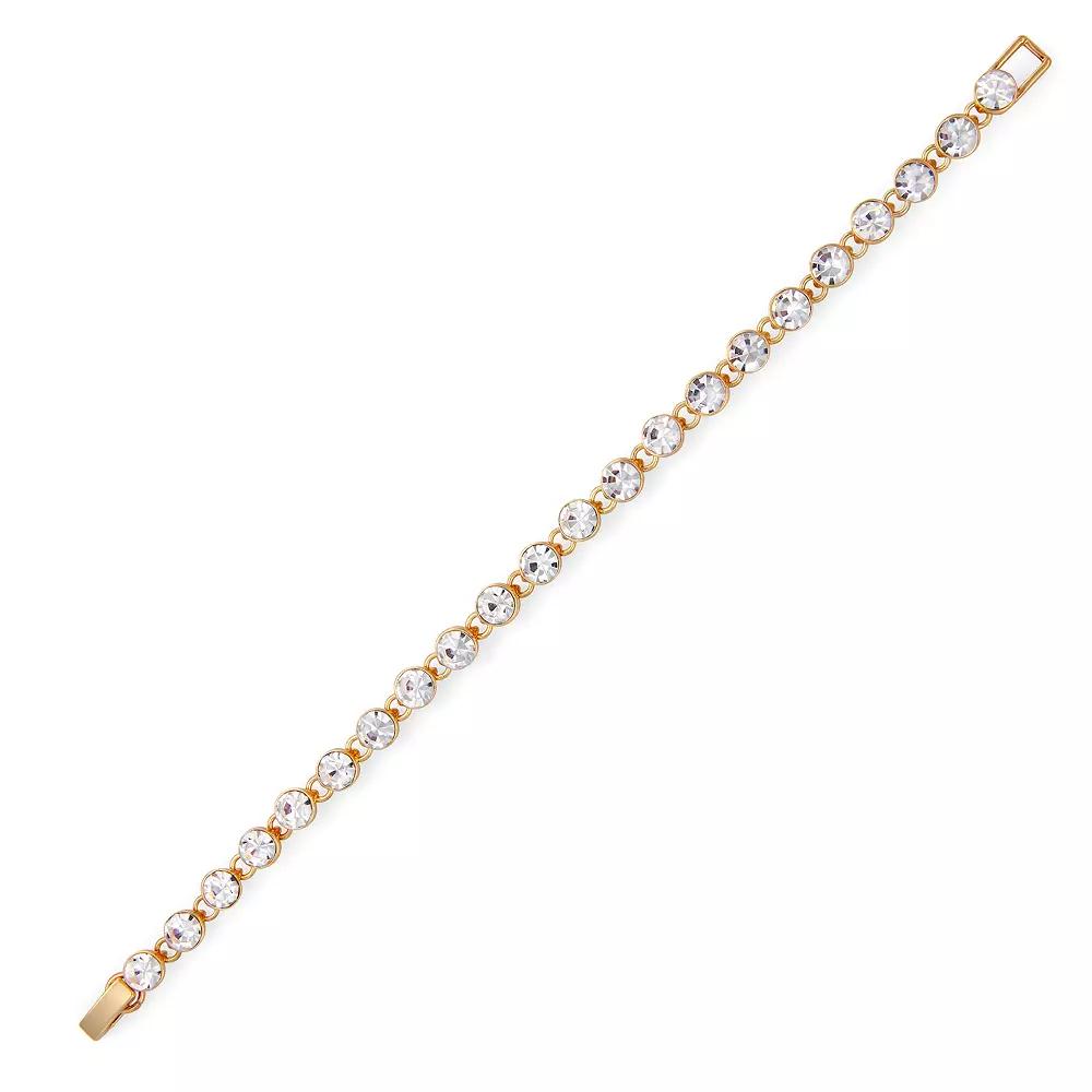 Nine West Tennis Flex Bracelet, Womens, Gold Tone Product Image