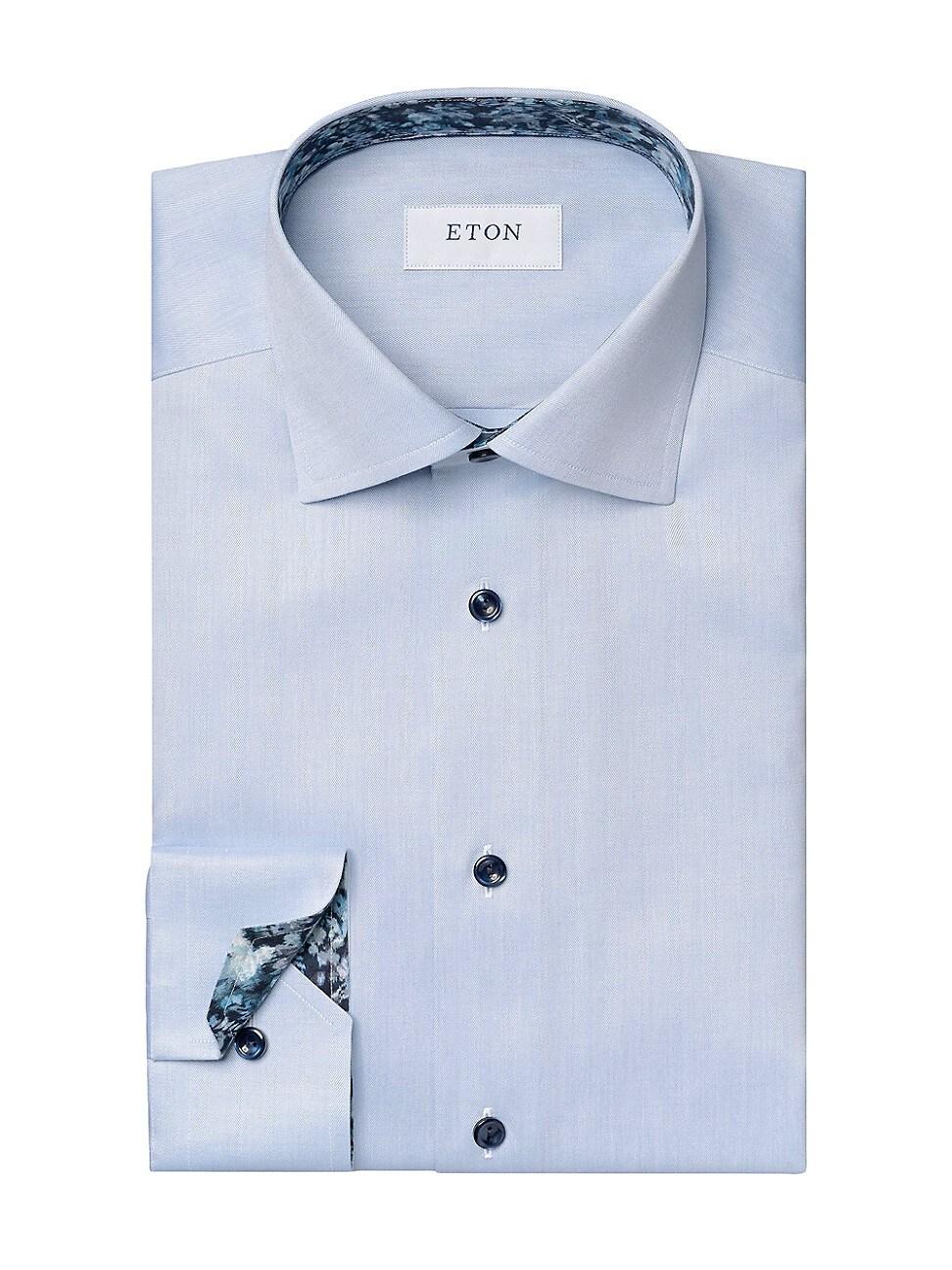 Mens Slim-Fit Floral Twill Shirt Product Image