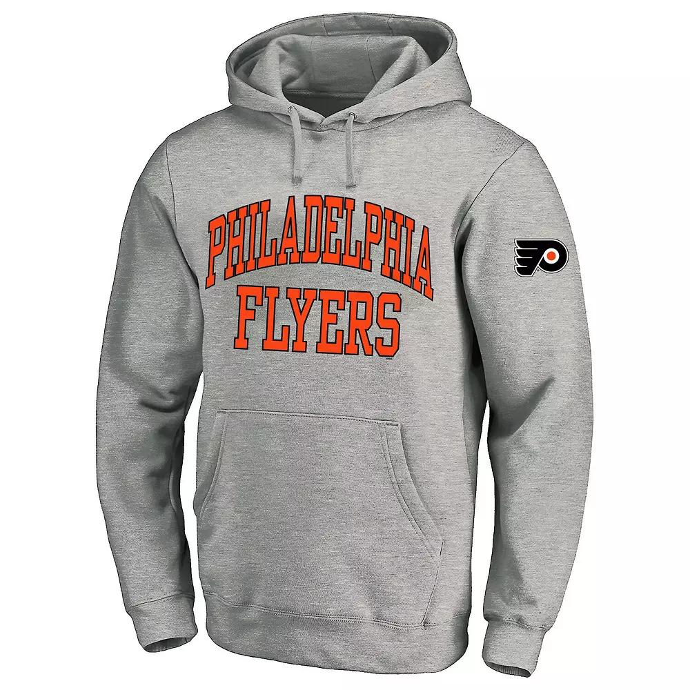 Men's Fanatics Heather Gray Philadelphia Flyers Big & Tall Fleece Pullover Hoodie,  Product Image