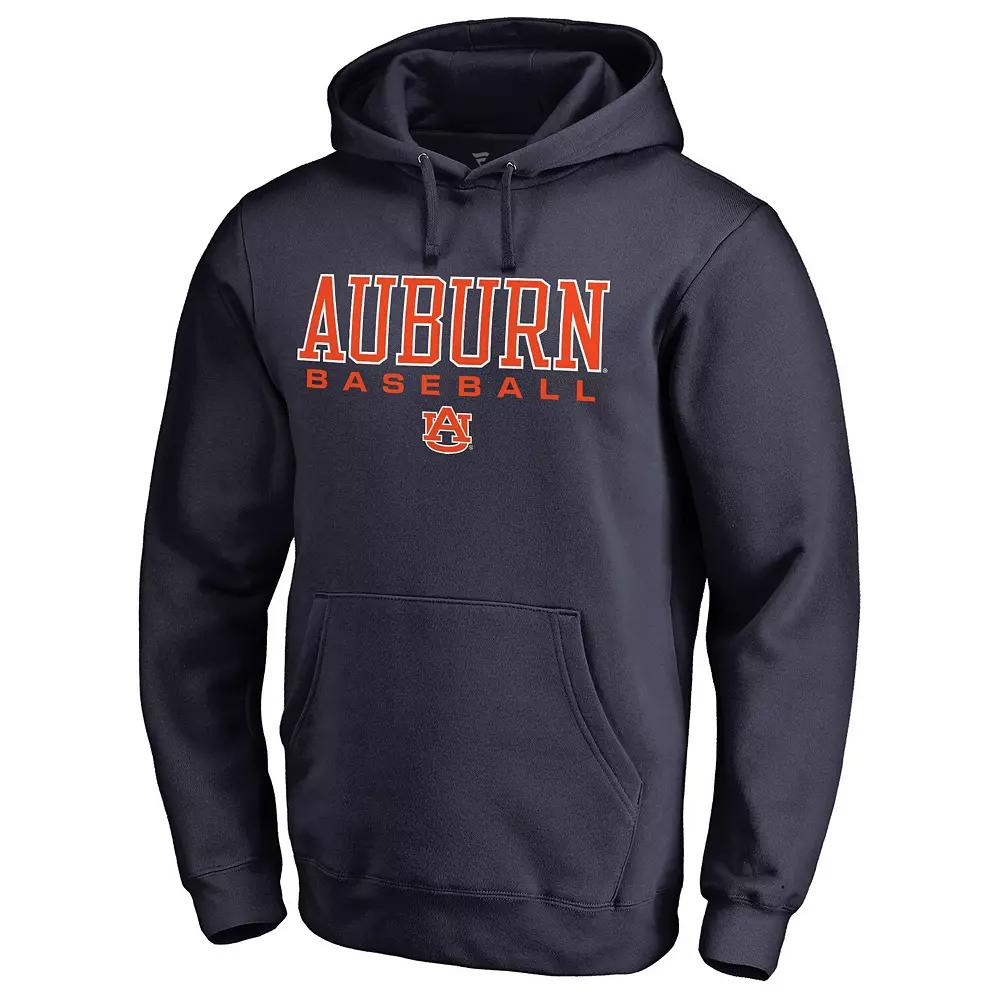 Men's Navy Auburn Tigers True Sport Baseball Pullover Hoodie, Size: 3XL, Blue Product Image