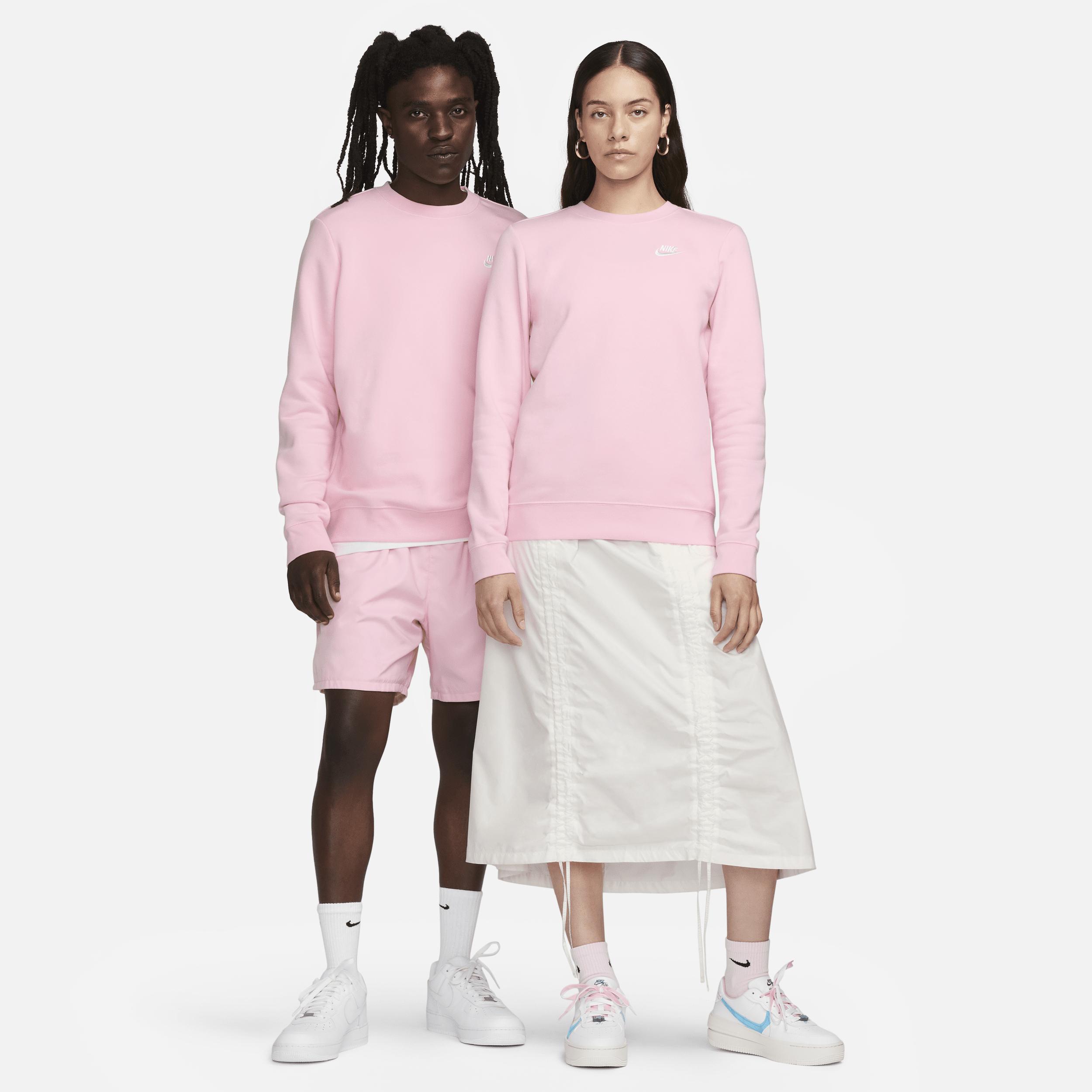 Womens Nike Sportswear Club Fleece Crew-Neck Sweatshirt | DQ5473-690 Product Image