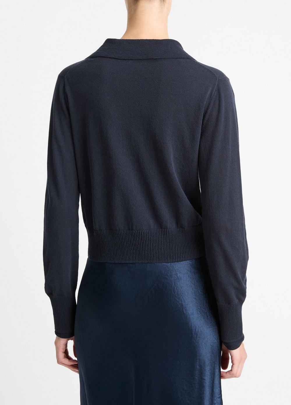 Italian Cotton-Blend Double-Layer Sweater Product Image