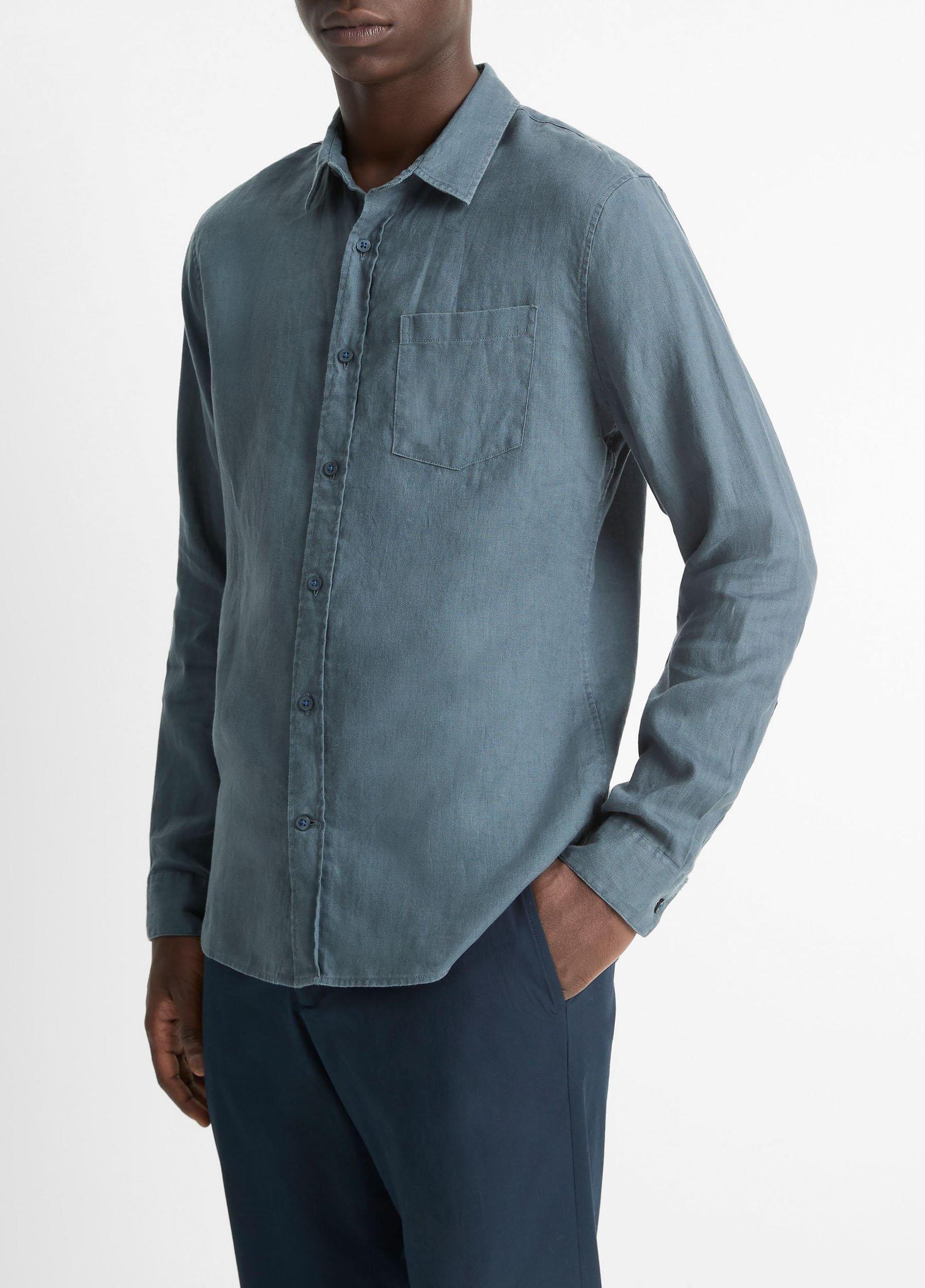 Linen Long-Sleeve Shirt Product Image