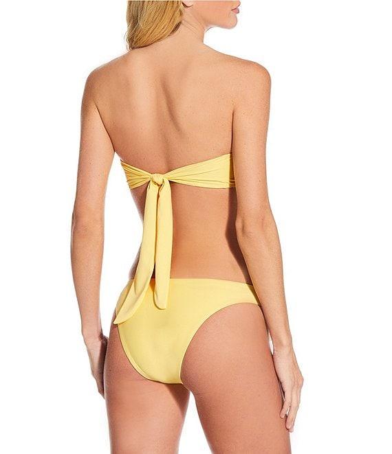Gianni Bini Solid Rosette V-Scoop Front Swim Bottom Product Image