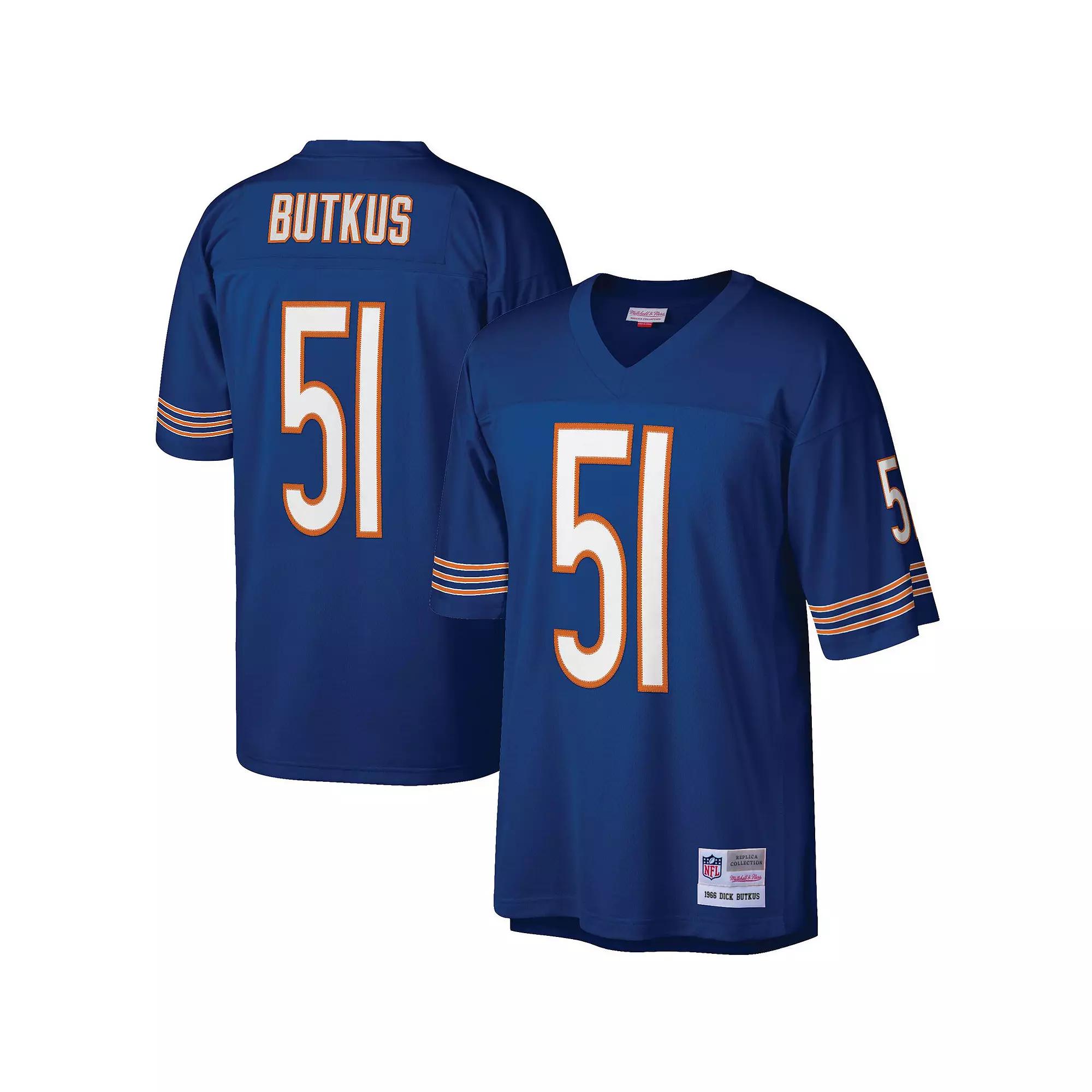 Men's Mitchell & Ness Dick Butkus Navy Chicago Bears Legacy Replica Jersey, Size: XL, Blue Product Image