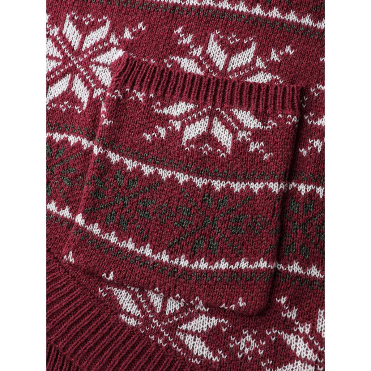 Plus Size Holiday Curvy Hem Ribbed Knit Cardigan Scarlet Women Leisure Loose Long Sleeve Casual Cardigans BloomChic 10/M Product Image