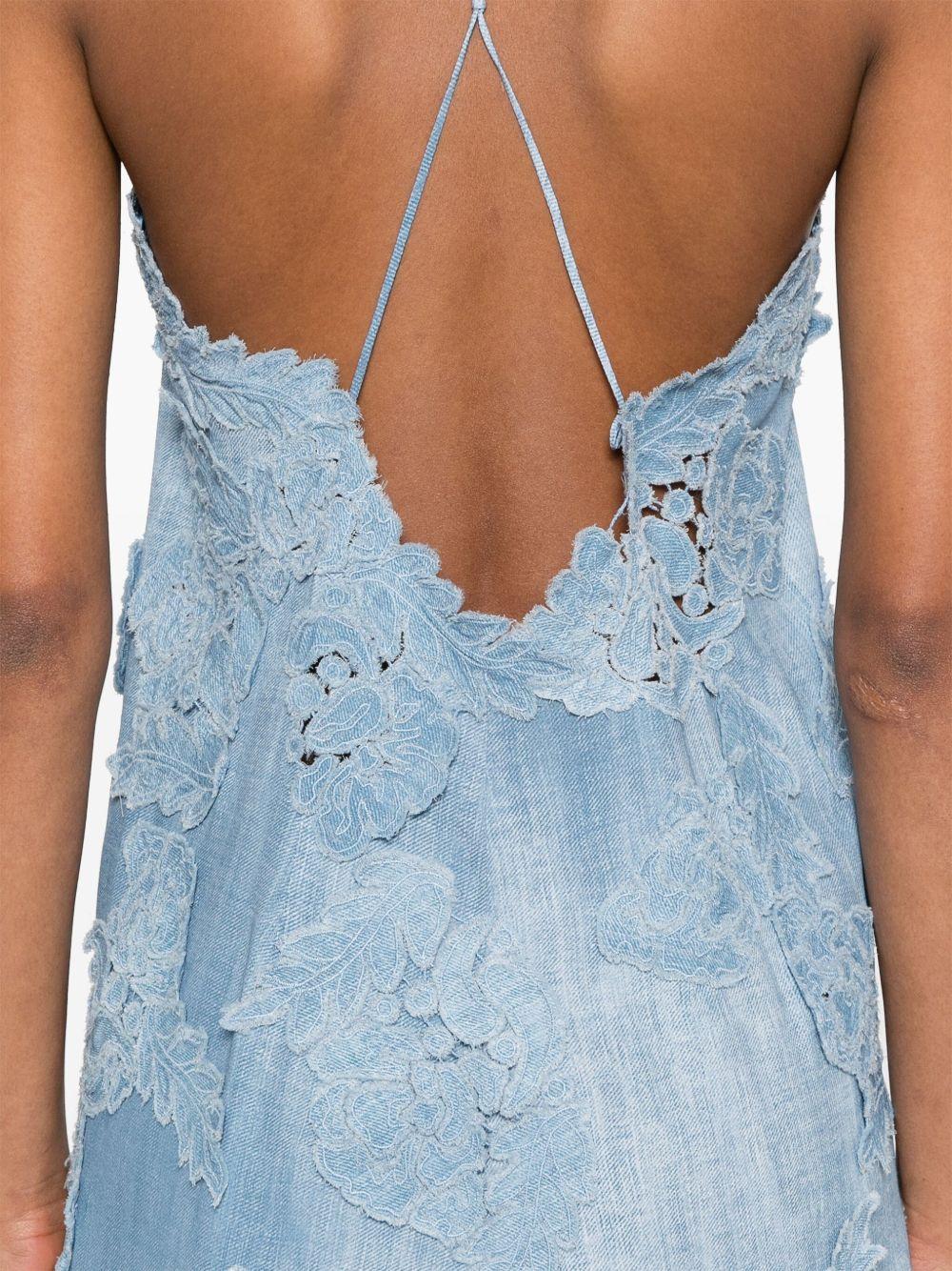 floral-appliqué mini dress Product Image