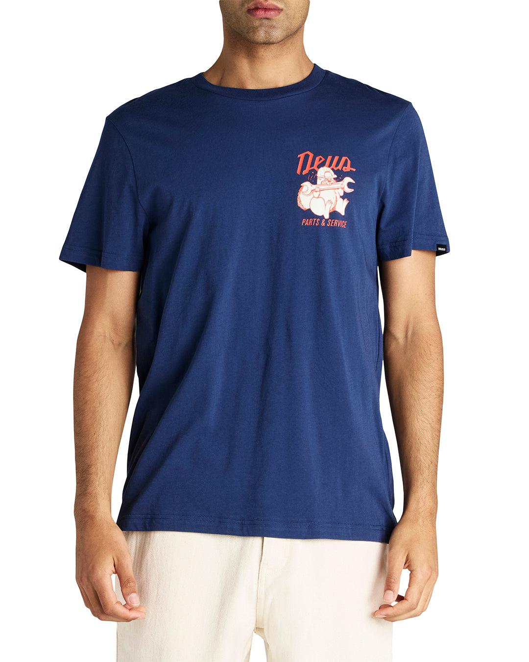 Overbite Tee - Mechanic Blue Product Image