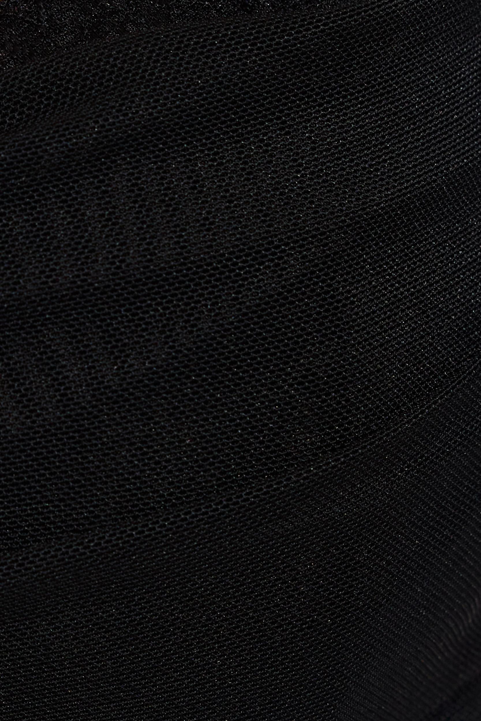 Asymmetric Mesh Long Sleeve Top Product Image