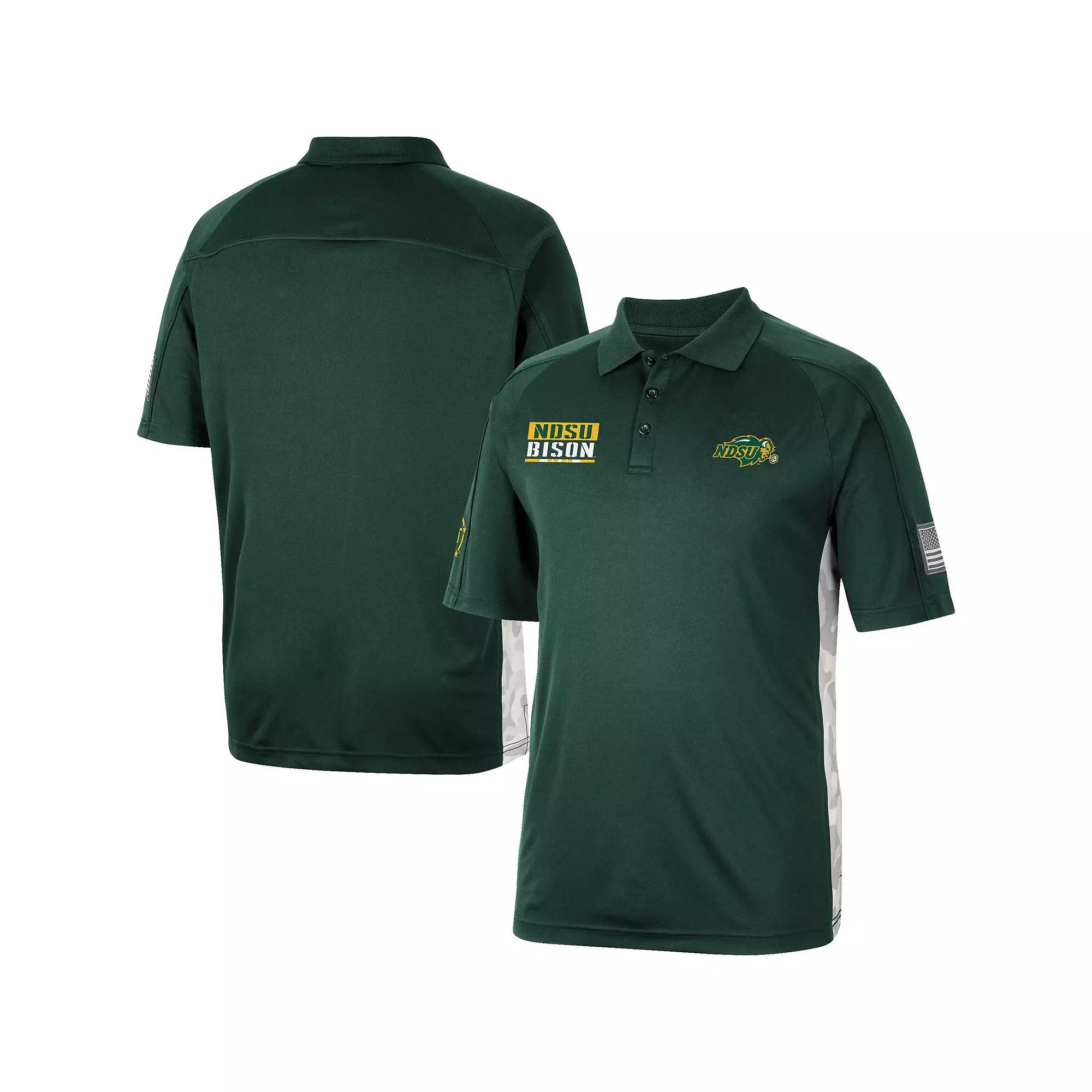 Men's Colosseum Black Iowa Hawkeyes OHT Military Appreciation Snow Camo Polo,  Product Image