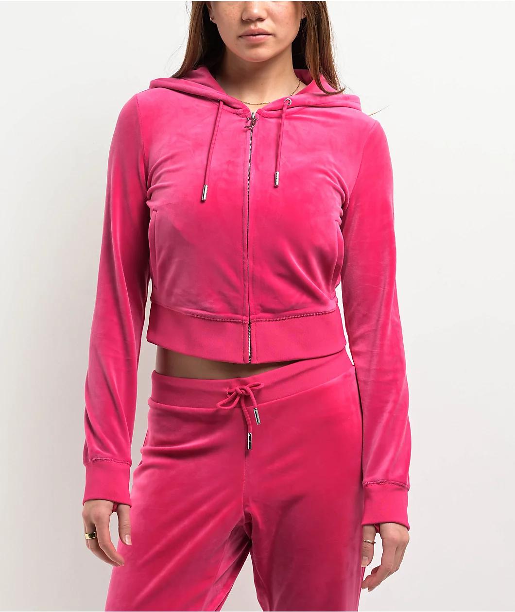 Juicy Couture OG Big Bling Free Love Velour Zip Hoodie Product Image