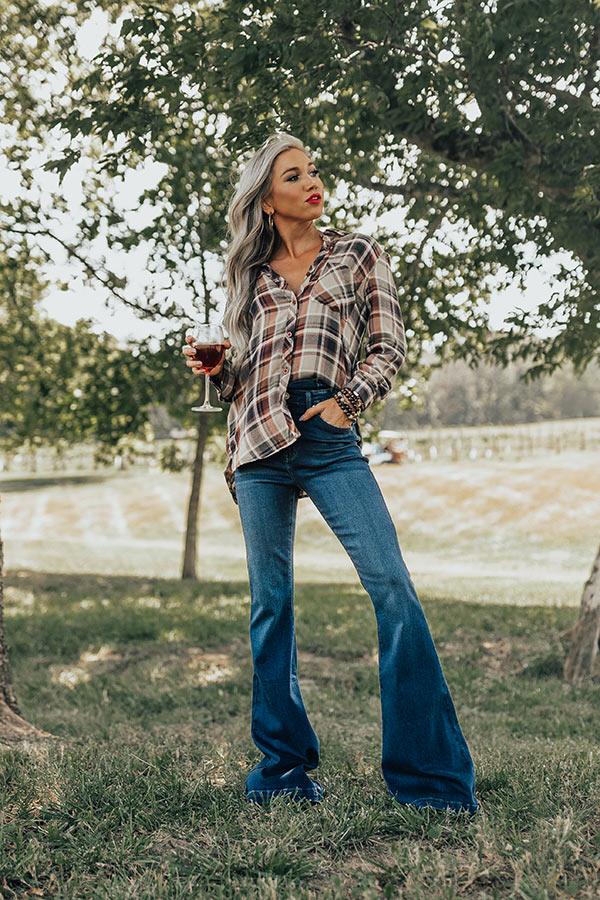 Cabin So Cozy Plaid Top Product Image