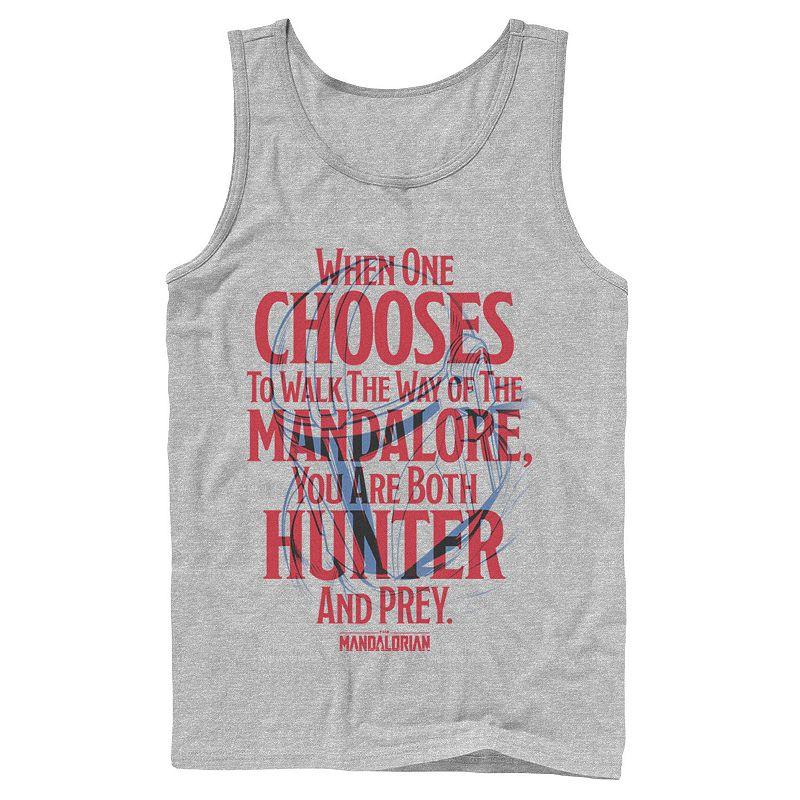 Men's Star Wars The Mandalorian You Are Both Hunter And Prey Tank Top,  Product Image