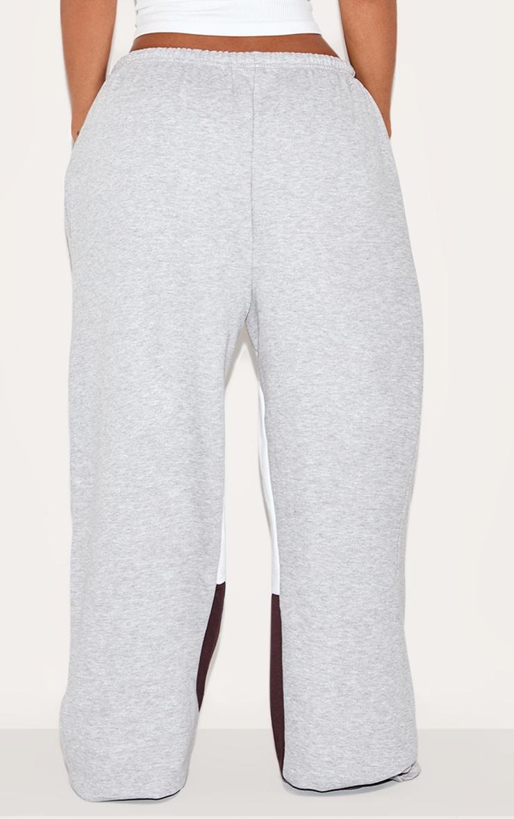 Shape Grey Marl Printed Paint Splat Detail Wide Leg Sweatpants Product Image