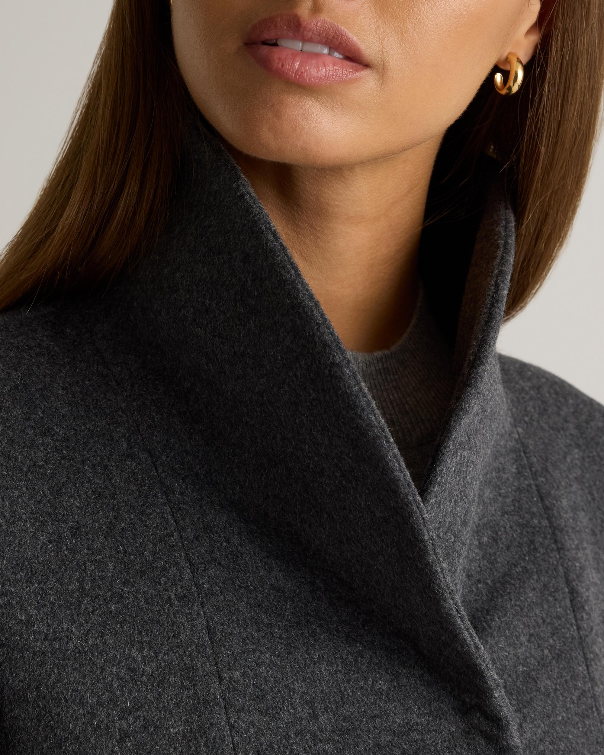 Quince | Women's Italian Wool Cocoon Coat Size XL, Wool/Nylon Product Image