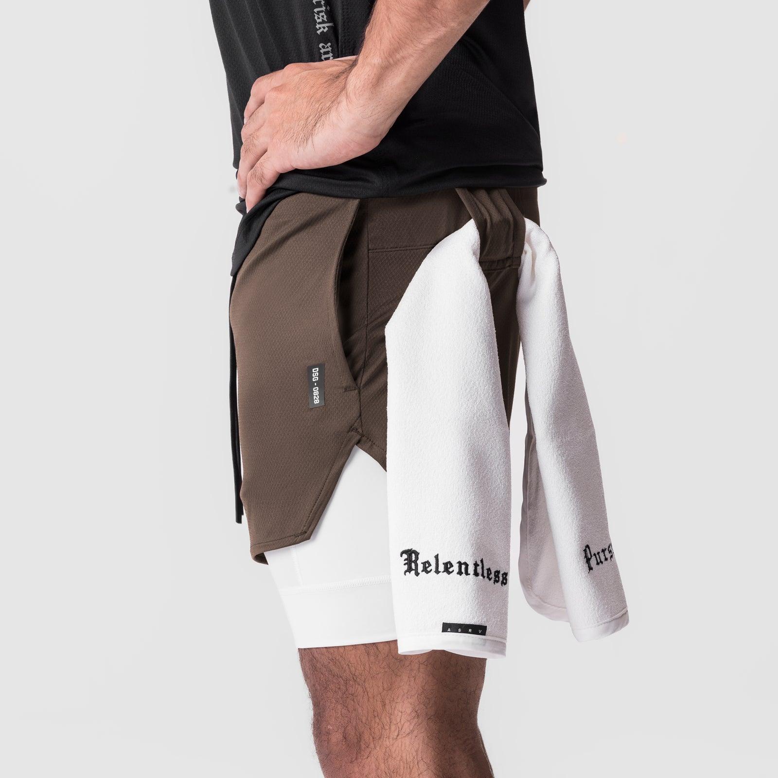 0828. AeroSilver® 5" Liner Short - Space Grey "Wings"/White Male Product Image