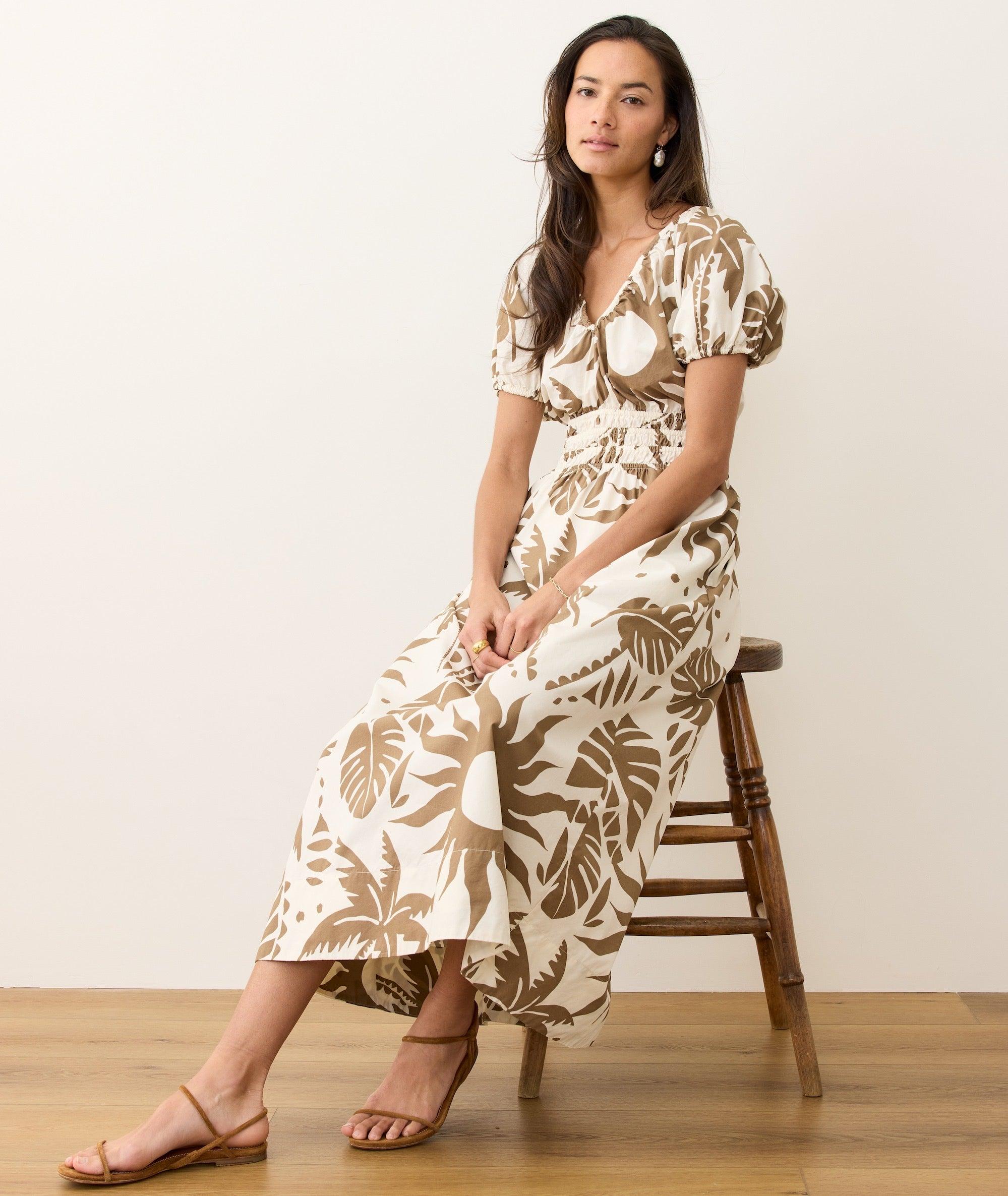 Emery Poplin Midi Dress Product Image