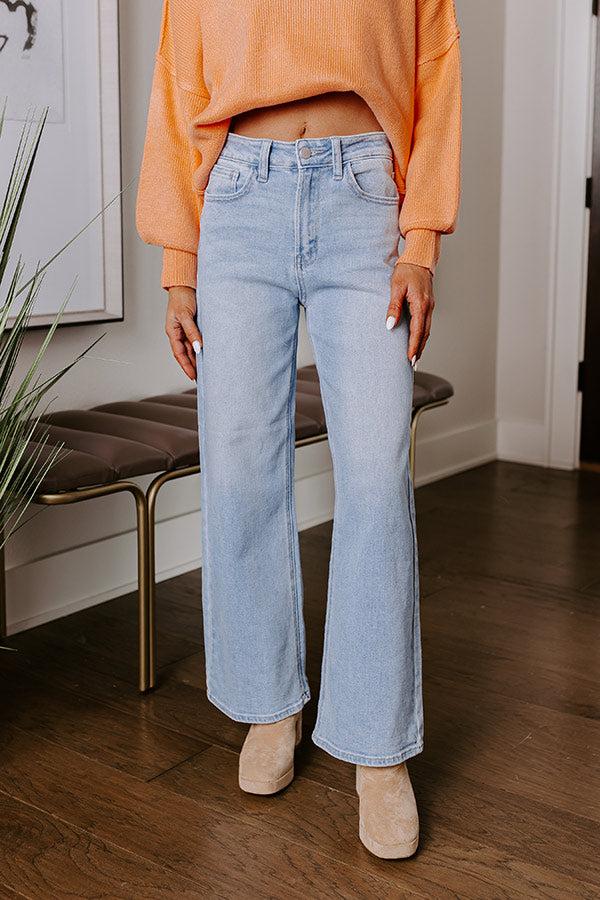 Just USA Wren High Waist Straight Leg Jean in Light Wash Product Image