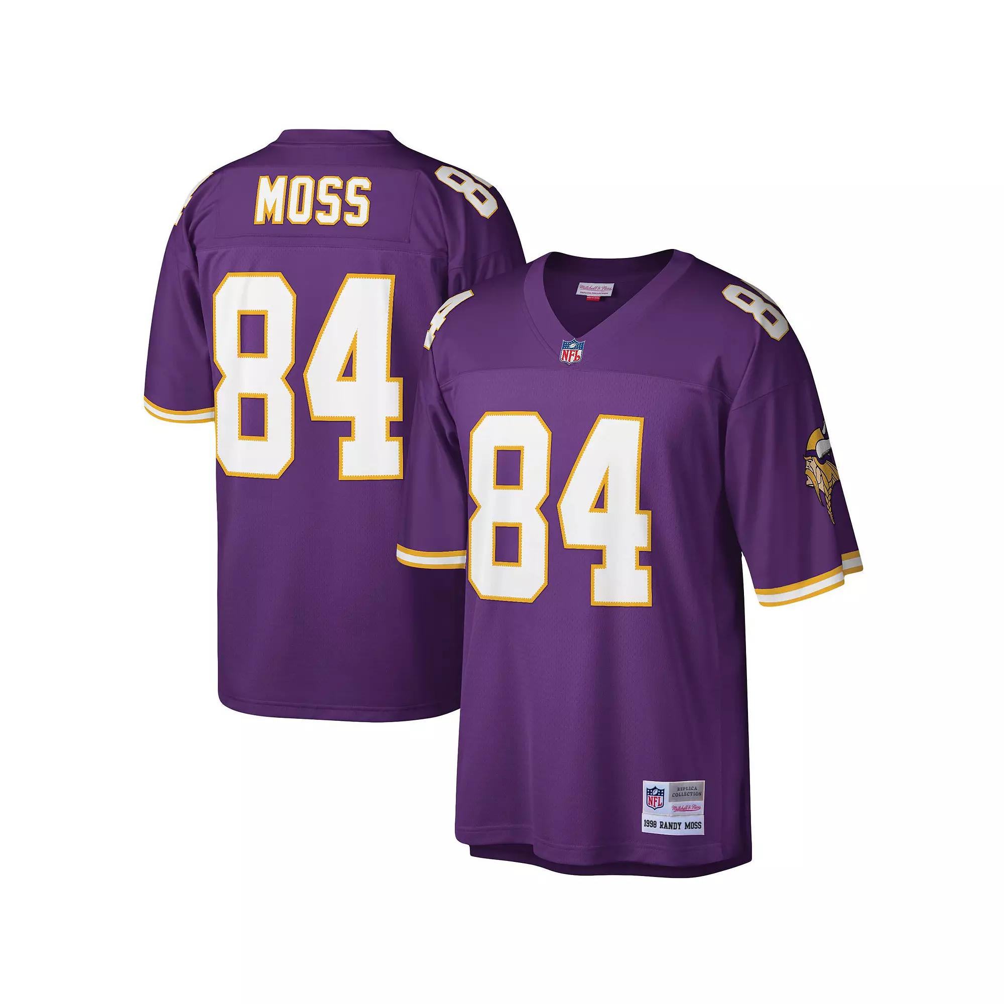 Men's Mitchell & Ness Randy Moss Purple Minnesota Vikings Legacy Replica Jersey,  Product Image