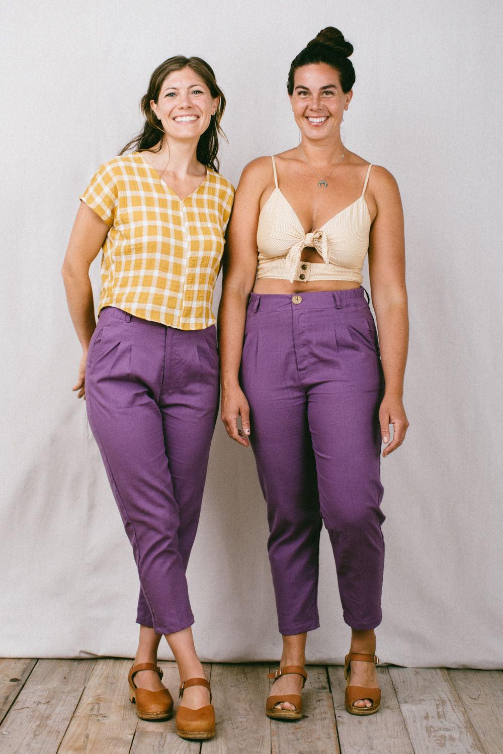 Perfect Pant 2.0 in Heliotrope Linen Product Image