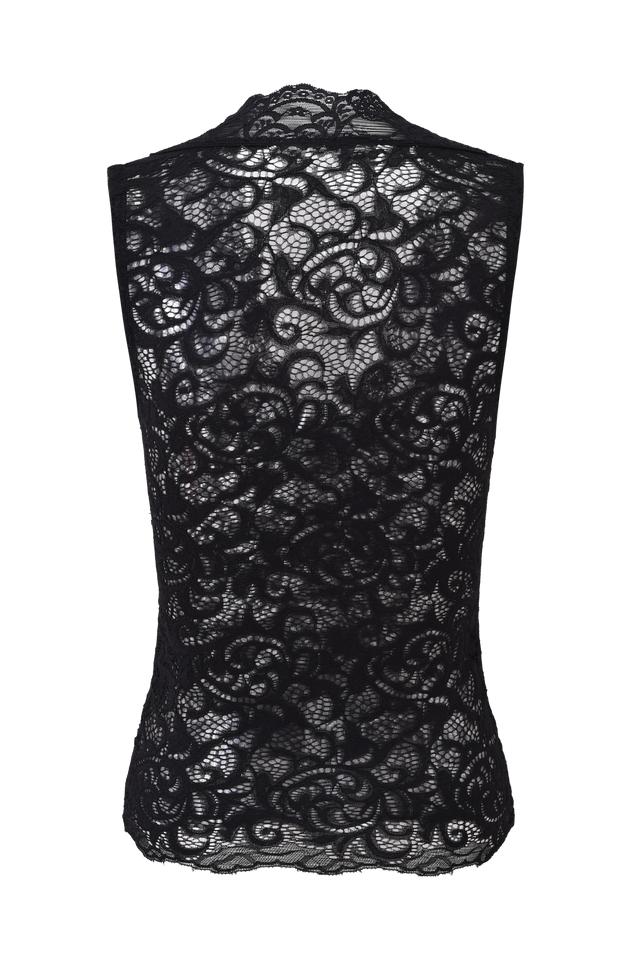 GEMMA SLEEVELESS TOP - BLACK Product Image