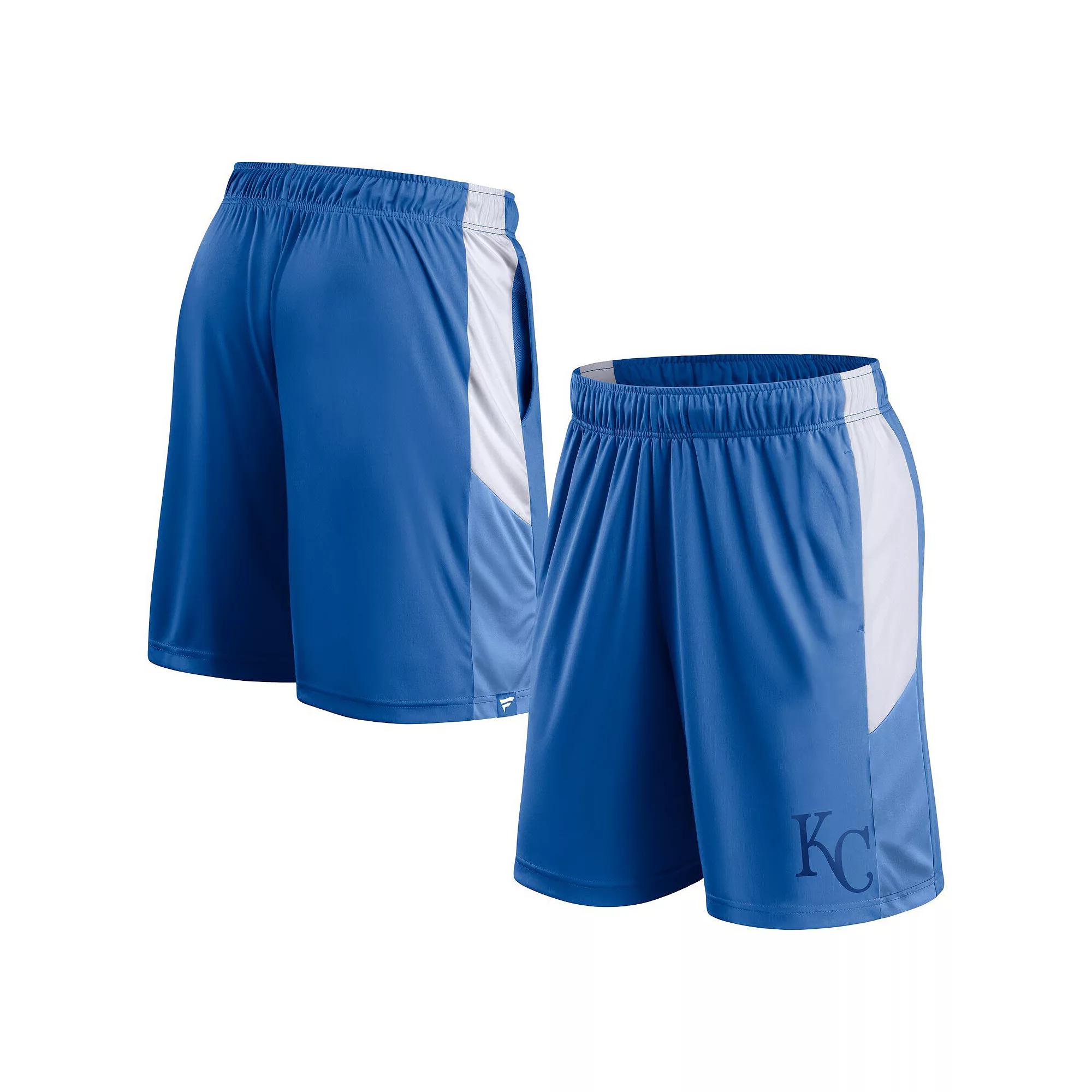 Men's Fanatics Branded Royal Kansas City Royals Champion Rush Color Block Shorts,  Product Image