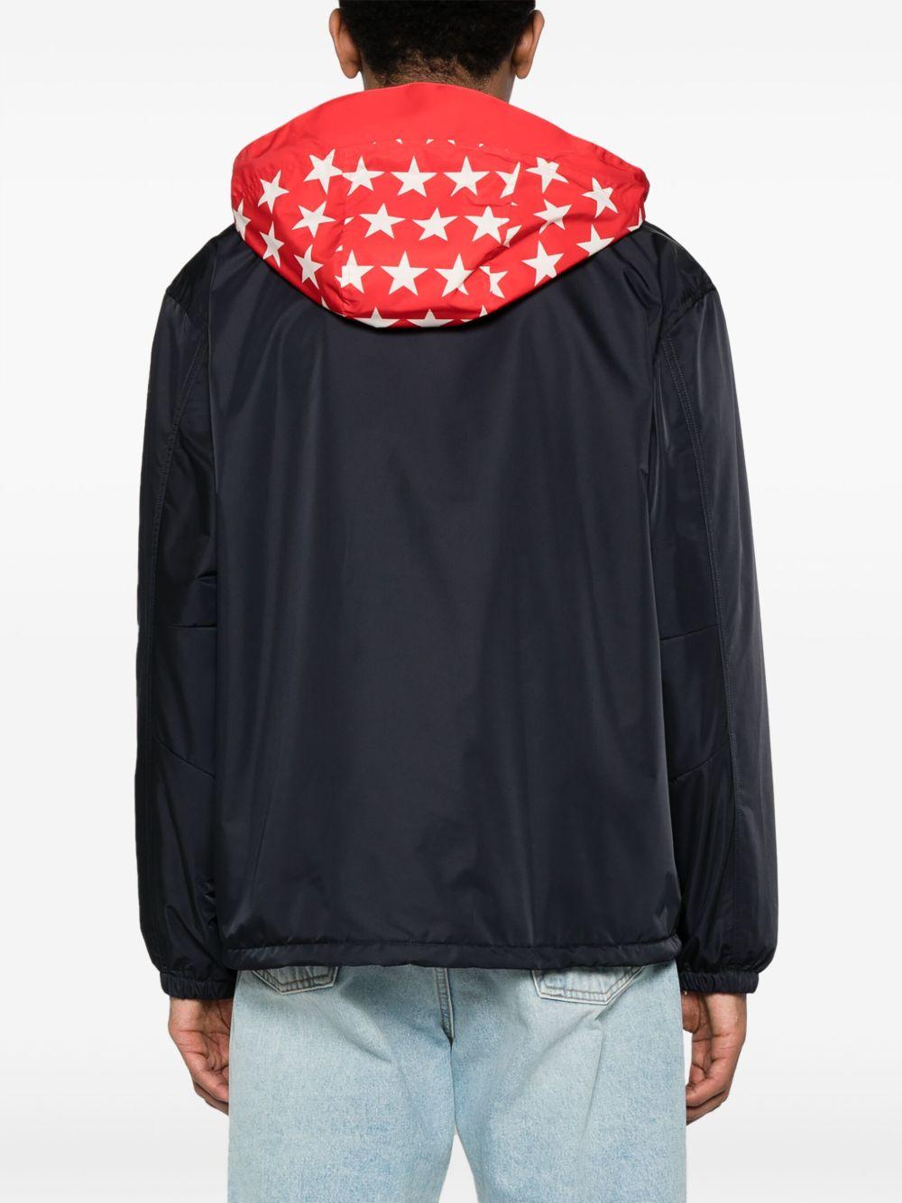 logo-print hooded jacket  Product Image