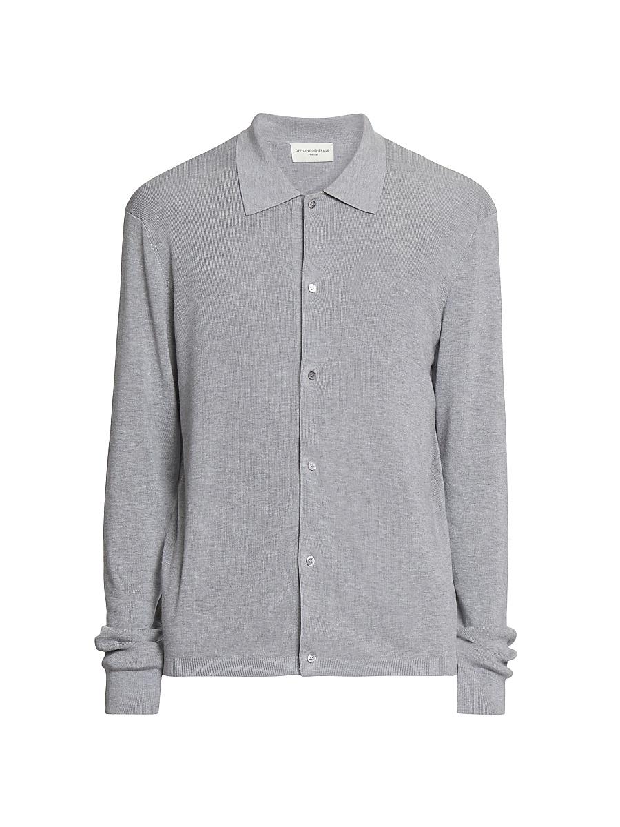 Mens Brent Spread Collar Cardigan Product Image