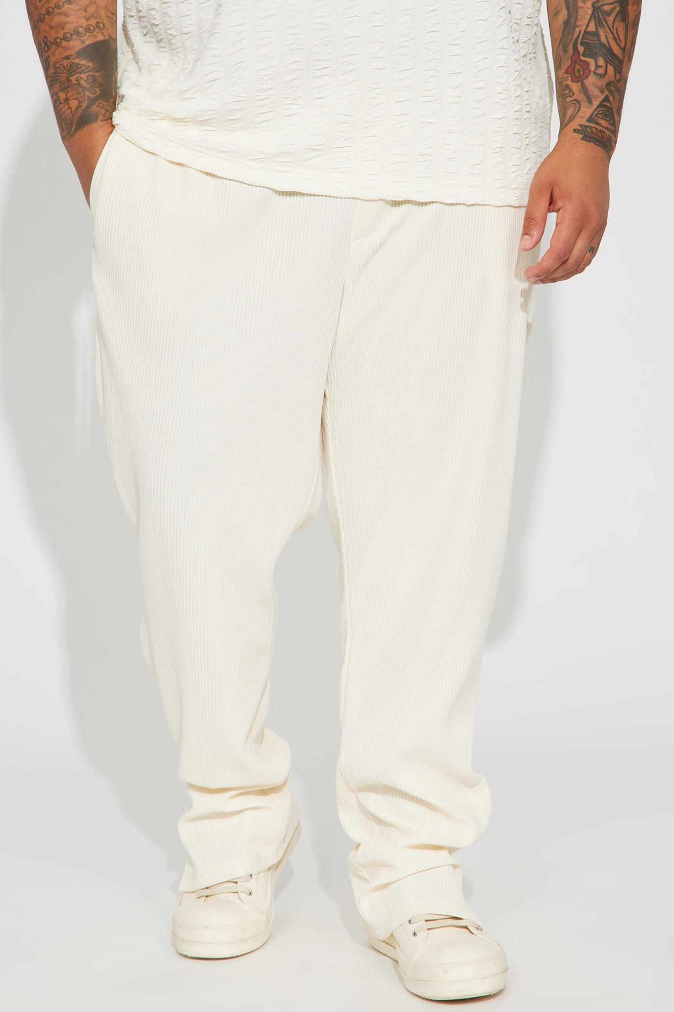 Show Up Slim Slit Pants - Off White Product Image
