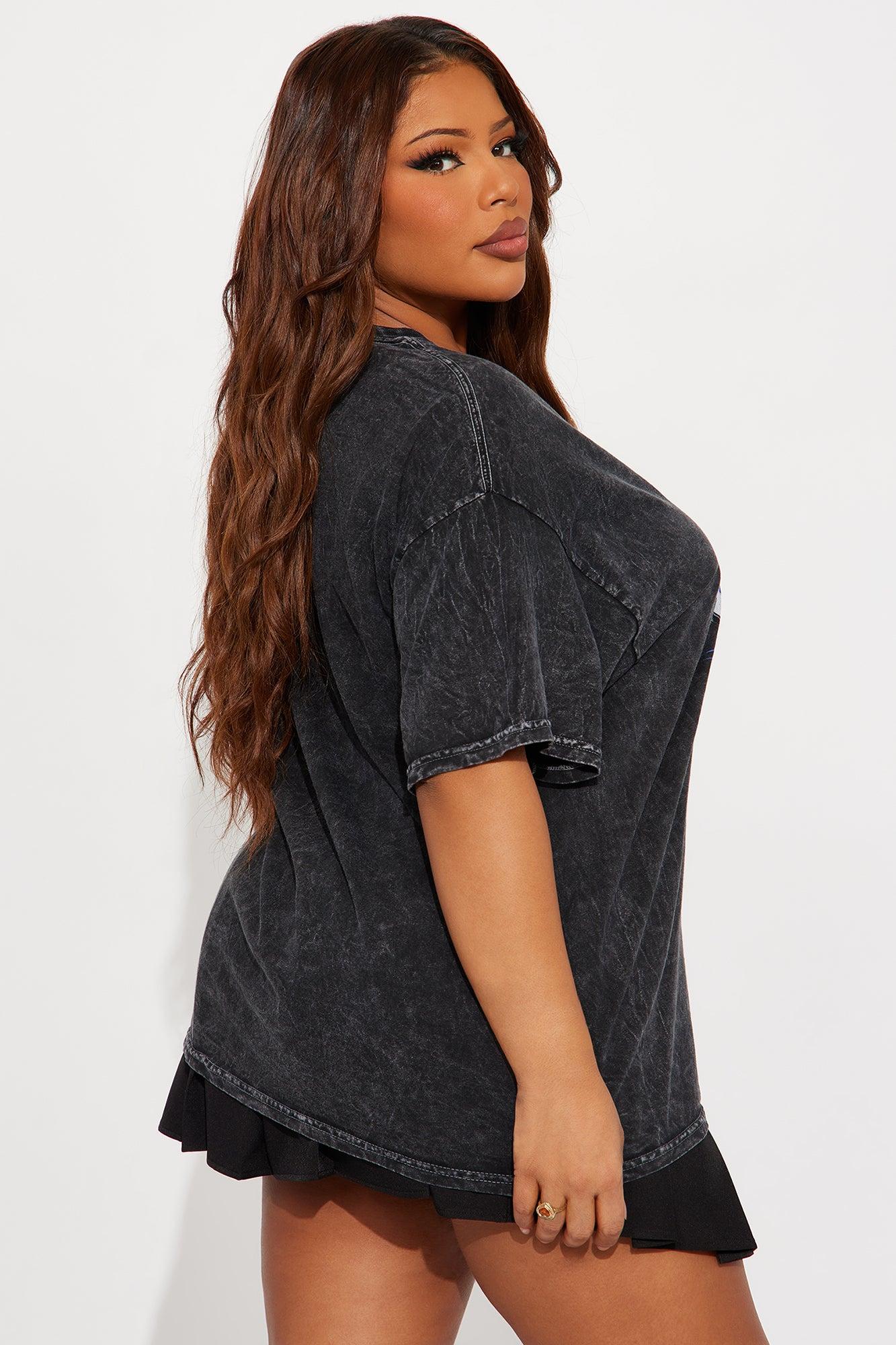 Wednesday Book Washed Tee - Black Female Product Image