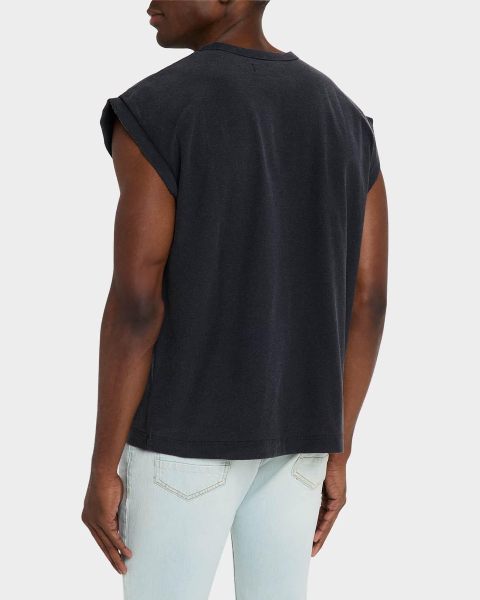 Men's Oversized Jersey Sleeveless T-Shirt Product Image