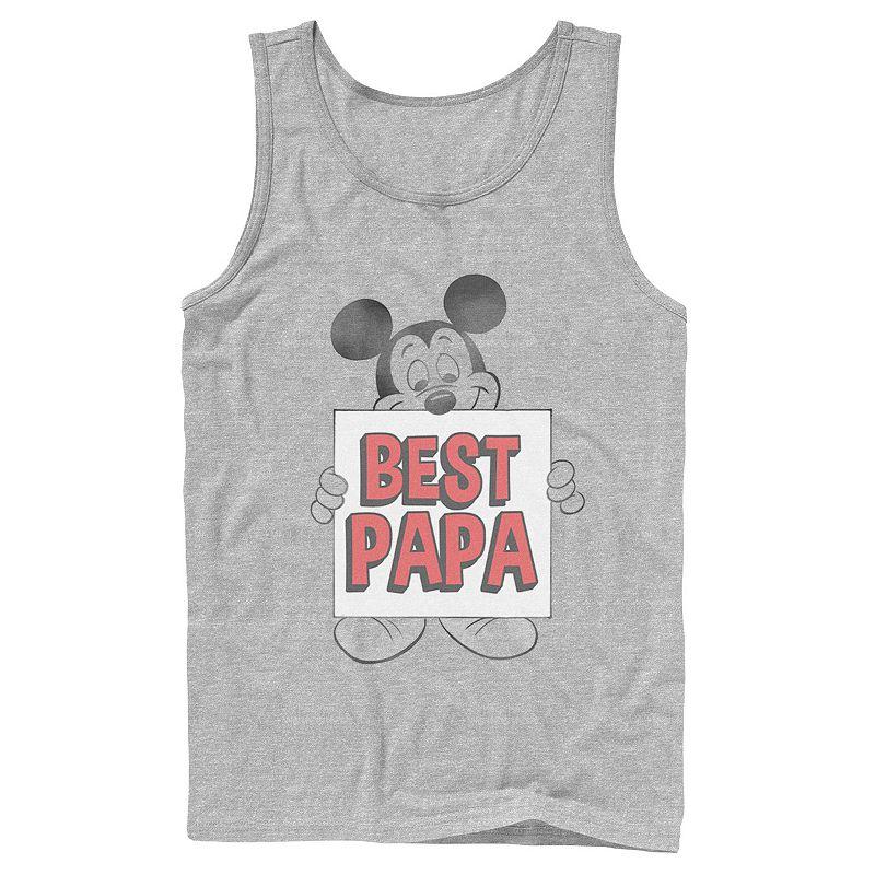 Men's Disney Mickey Mouse Best Papa Tank Top,  Product Image
