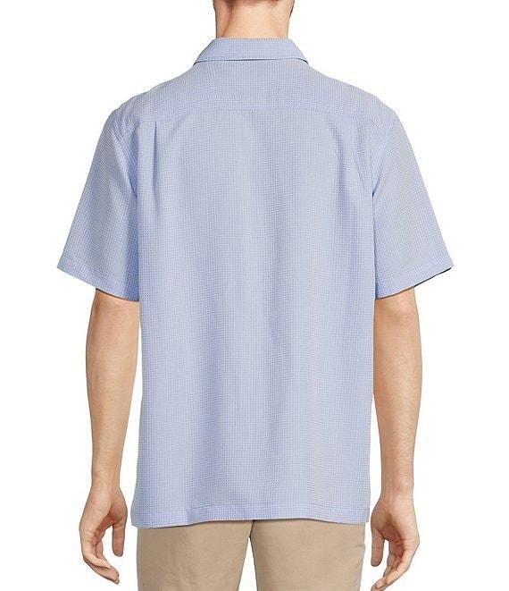 Roundtree & Yorke Short Sleeve Small Check Sport Shirt Product Image