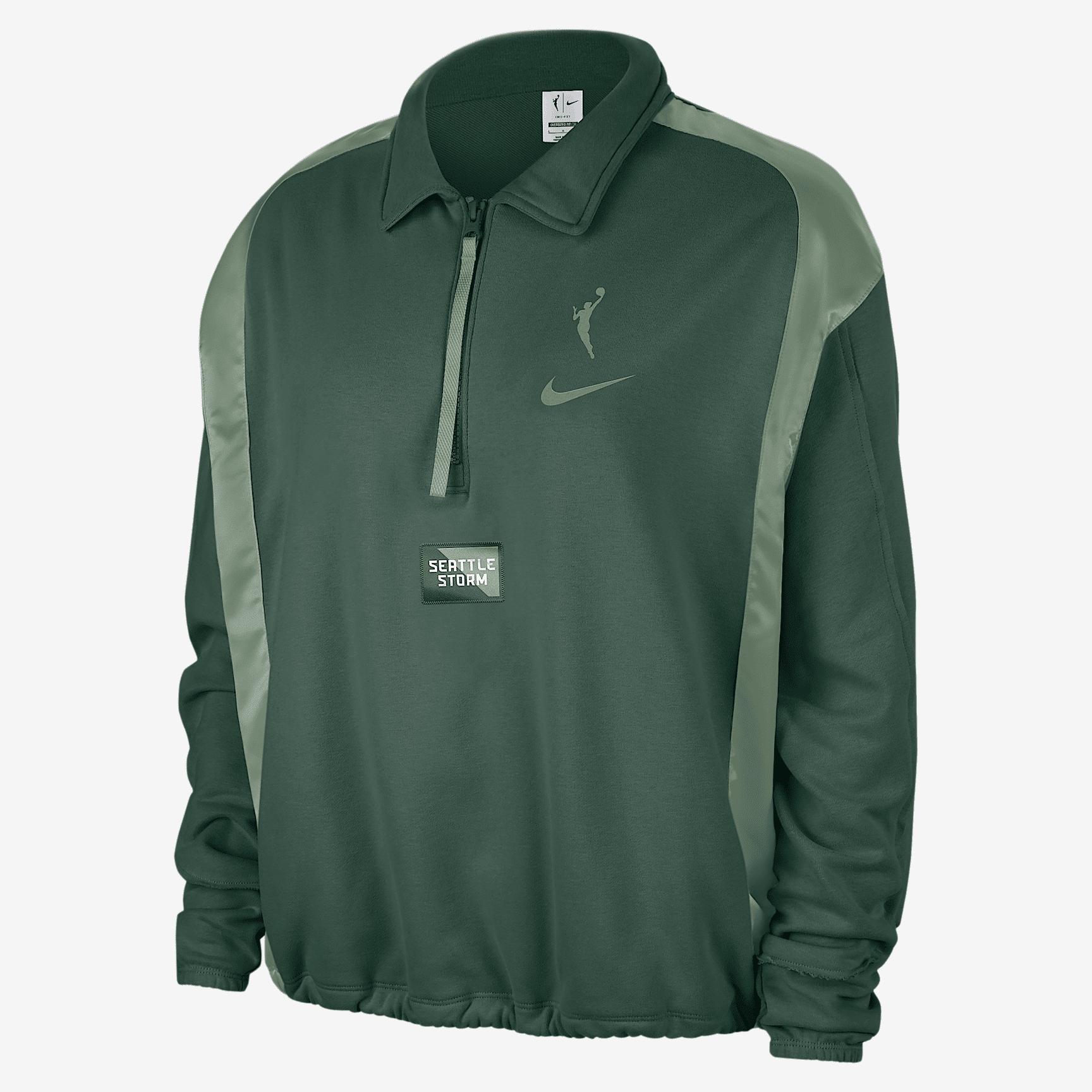 Seattle Storm Nike Womens WNBA Fleece Top | HF6451-323 Product Image