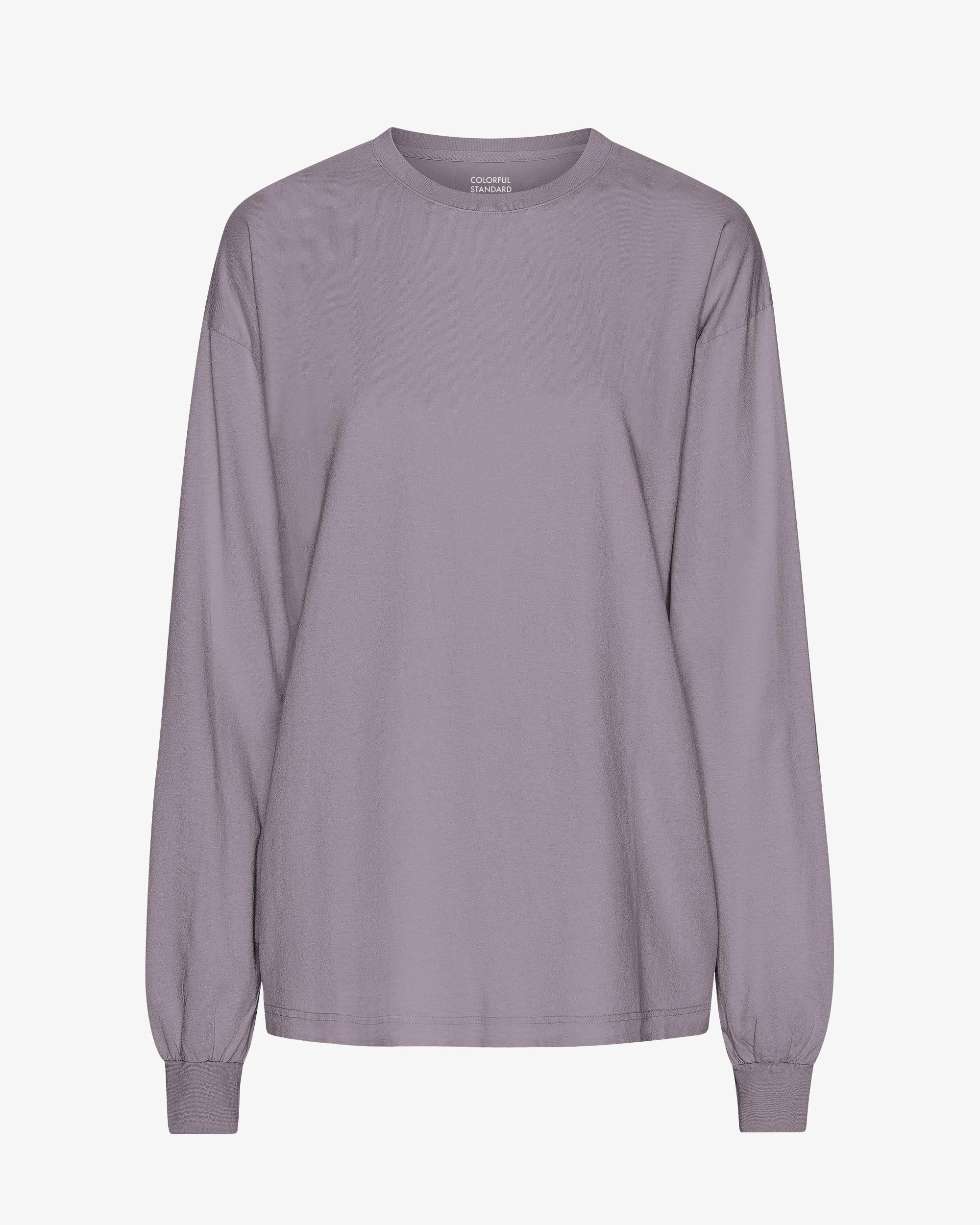 Oversized Organic LS T-Shirt - Faded Grey Product Image