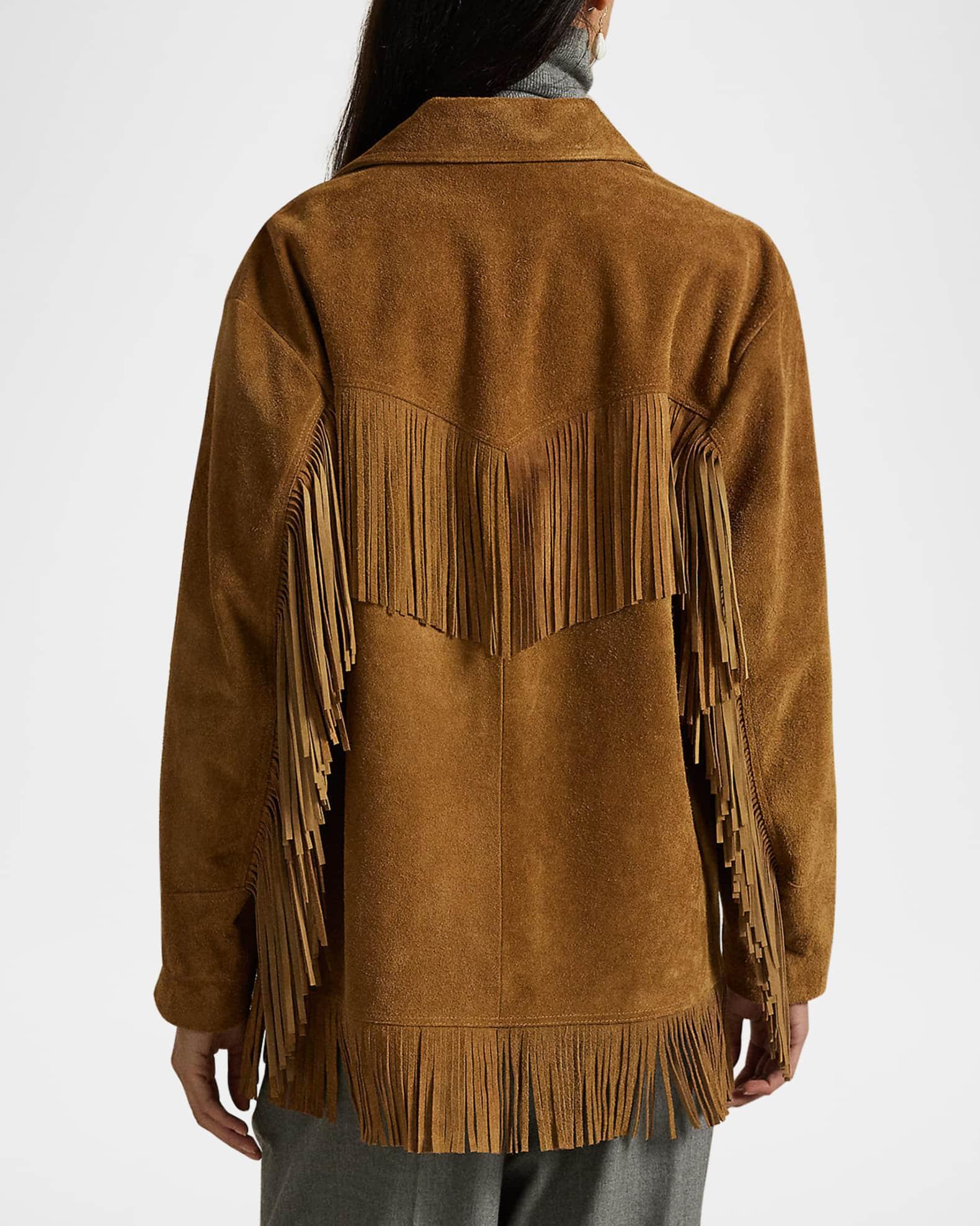 Fringe Suede Western Jacket Product Image