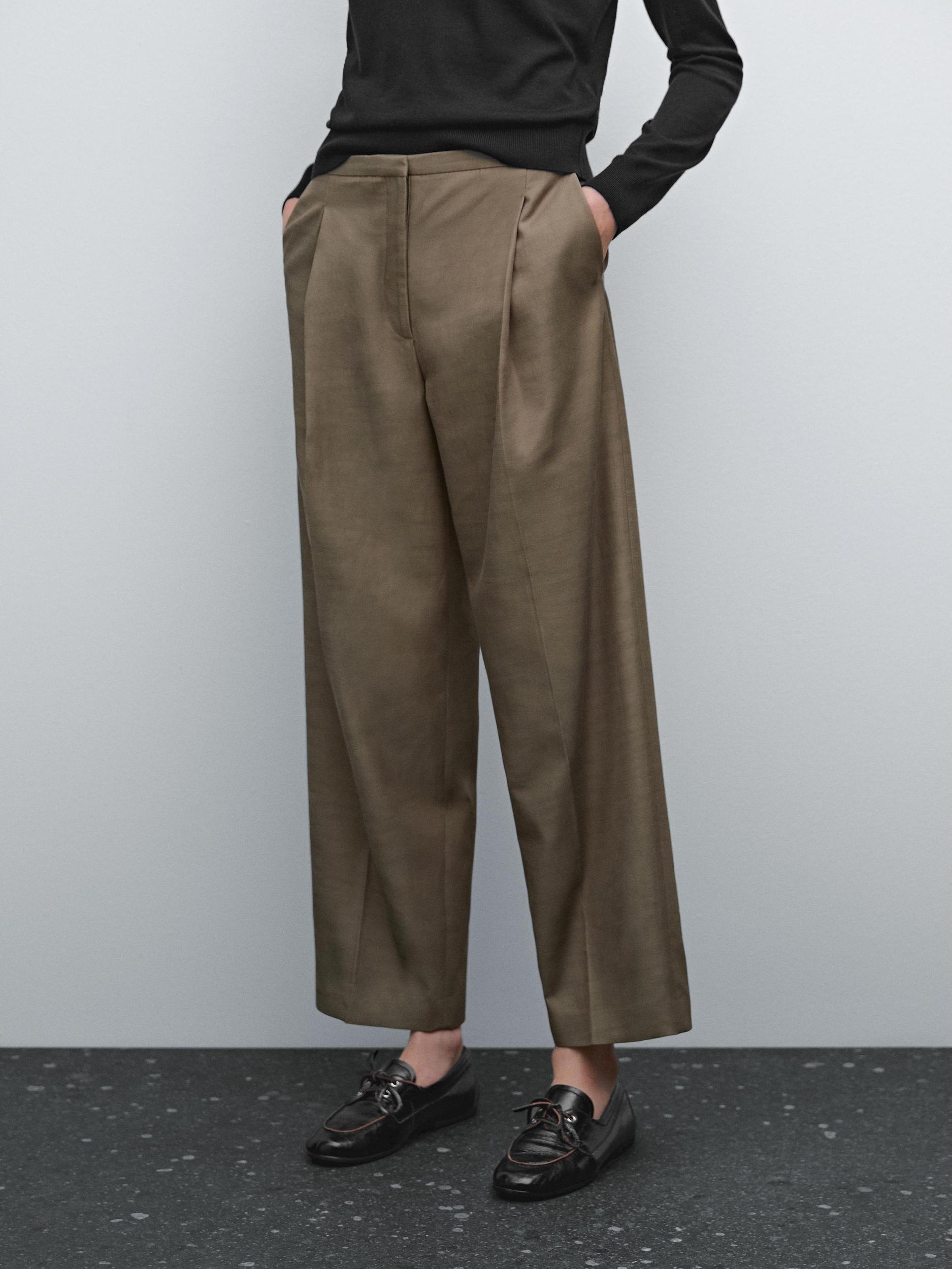 Darted trousers with thin waistband Product Image