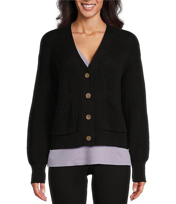 Westbound Long Sleeve Button Front Cardigan Product Image