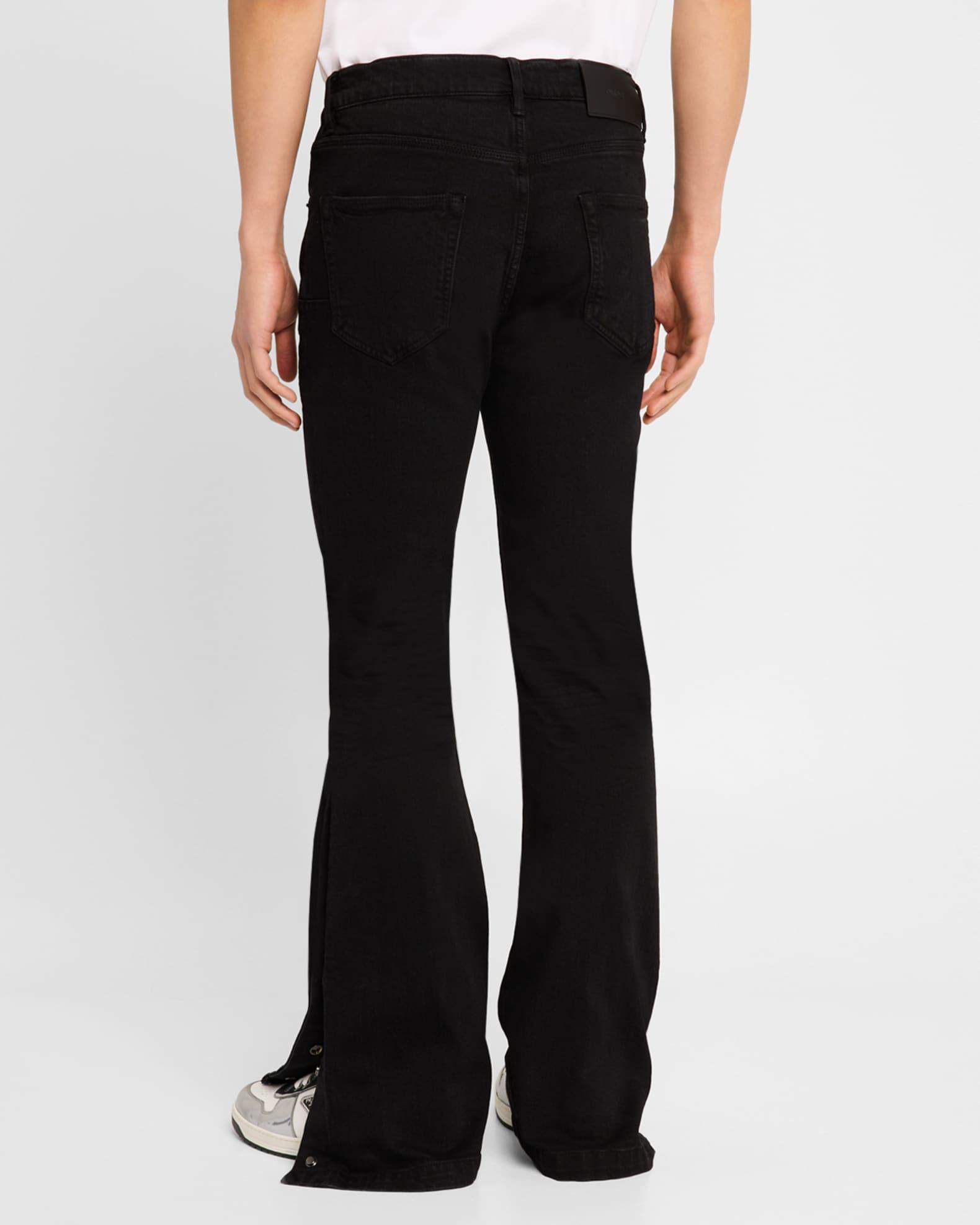 Men's Crystal Side-Snap Flare Jeans Product Image